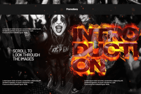 پروژه افترافکت پک تایپوگرافی شعلهای