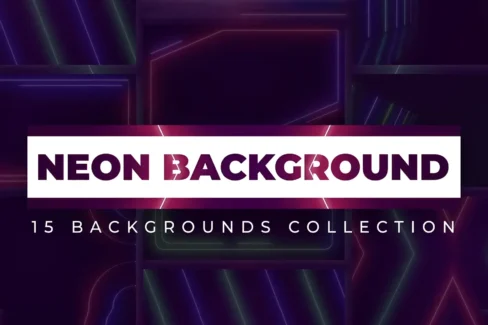 پروژه آماده افترافکت با پسزمینه نئونی