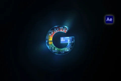 پروژه آماده نمایش لوگو با افکت Pixel Scan